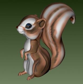 scoiattolo animali mammifero carina roditore coda 3d print model - Mito3D