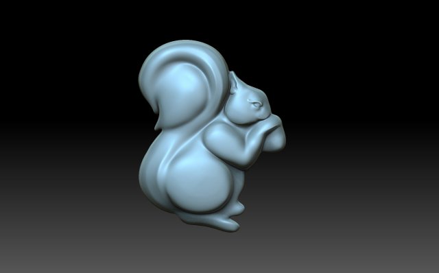 squirrel 3d print model in 3dexport pedant jewelry art nuts nut candy animal rodent 3D print model - Mito3D