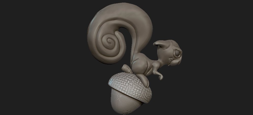 esquilo gla 3d impressão modelo in animais 3dexport momentos 3dprint prints model 3D print model - Mito3D