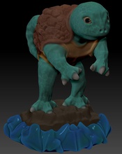 squirtle realistas en 3d pokemon de la fantasía animal impresión colección imprimible 3d print model - Mito3D