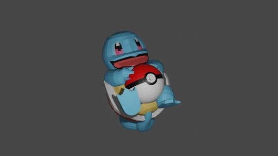 squirtle statue  toys squirtle statue  3d print model - Mito3D
