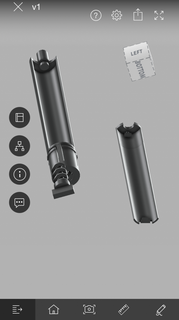 sram nx eagle dub tool holder mechanical parts multitool stealth mtb 3d print model - Mito3D