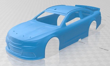 ss 2013 nascar printable body car 3d print model in automotive 3dexport slot scalextric tamiya rc miniz hobby micro 3d print model - Mito3D