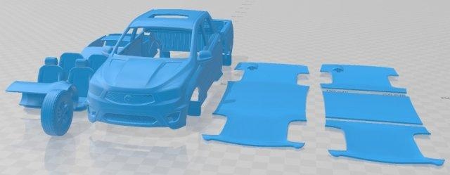 Ssangyong eylem Spor Dalları 2014 yazdırılabilir araba otomotiv yuva ölçülü Tamiya rc miniz hobi mikro 3d print model - Mito3D