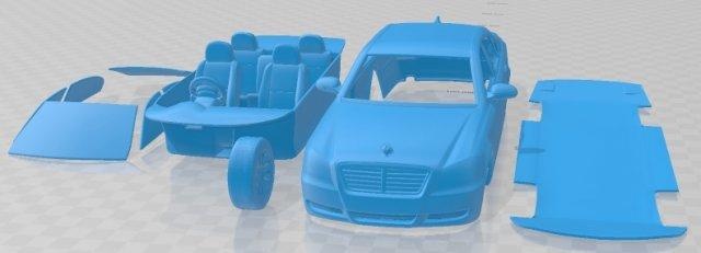 Ssangyong başkan 2011 yazdırılabilir araba otomotiv yuva ölçülü Tamiya rc miniz hobi mikro 3d print model - Mito3D