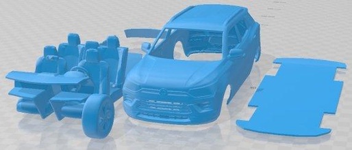 ssangyong korando 2020 printable car slot scalextric tamiya rc miniz hobby micro 3d print model - Mito3D