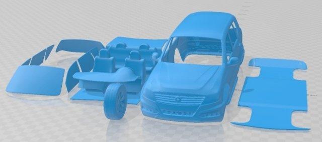 ssangyong Rexton 2014 imprimable voiture automobile fente scalextric tamiya rc miniz loisir micro moulé pression 3d print model - Mito3D