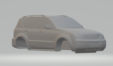 ssangyong rexton 3d impression modèle in véhicule 3dexport moulé pression roues chaudes scx radio contrôle tamya imprimable voiture chaud fente voitures 3d print model - Mito3D