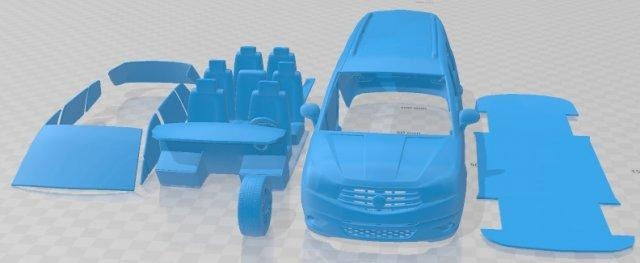ssangyong rododendro 2016 imprimible coche vehiculo automotor espacio scalextric Tamiya rc miniz pasatiempo micro 3d print model - Mito3D