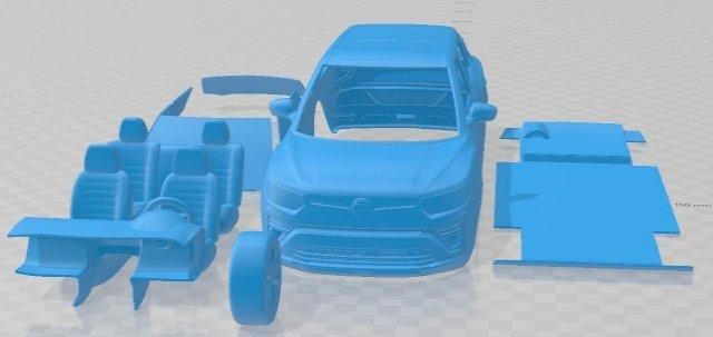 ssangyong tivoli 2020 printable car automotive slot scalextric tamiya rc miniz hobby micro 3d print model - Mito3D