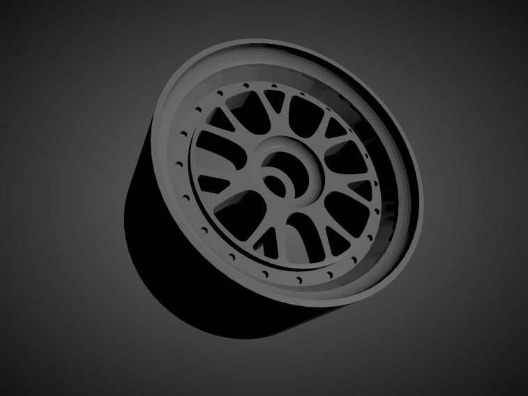 ssr professor ms3r rims brakes tires hot wheels hotwheels matchbox majorette tomica kyosho diecast miniatures vehicles 1-64 3D print model - Mito3D