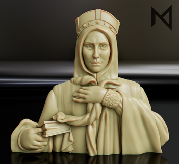 st Ludmila Rahatlama kolye Slav aziz İsa Hıristiyan Ortodoks din bohemia mübarek takı azizler 3d print model - Mito3D