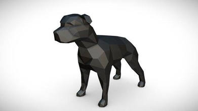 personel staffordshire boğa teriyer 3d yazdır model in hayvanlar 3dexport sanat hediye düşük poli 3dprint hayvan dekor heykelcik iç tasarım minyatürler heykel oyuncak 3d print model - Mito3D