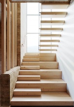 escadas 3d modelo in corredor 3dexport interior cena 3dsmax coroa brilhante projeto moderno arquitetura realista archviz contemporâneo casa madeira escada 3d print model - Mito3D