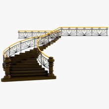 stairs 3d model in stair 3dexport interior architecture building floor 3d print model - Mito3D
