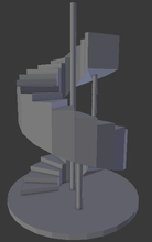 stairsfigurine a arte sculpure decorativos ornamentais o design de modo geral estátua utilidades domésticas interior imprimir printable escadas figurine decoração estilizado 3d print model - Mito3D