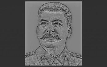 stalin alivio relieves modelo relieve 3dprint 3dprinted 3dprinter 3dprinting 3d print model - Mito3D