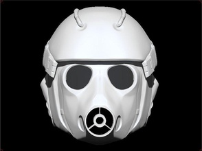 molestatore exo casco 3d stampa modello in gioco accessori 3dexport maschera airsoft cosplay 3dshophelmet 3d print model - Mito3D