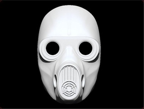 acosador máscara 3d impresión modelo in juego accesorios 3dexport personalizado concepto airsoft cosplay antigas guerrero caballero juguete armadura 3d print model - Mito3D