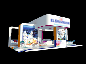 stand- exhibition booth 12x9m stand design interior exposition 3d print model - Mito3D