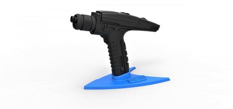 stand phaser pistolet star trek à la découverte le montage étoiles de startrek d'impression imprimable jouet l'accessoire 3d print model - Mito3D