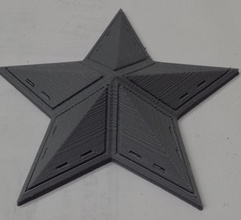 star captain america capitano stella muro 3d print model - Mito3D