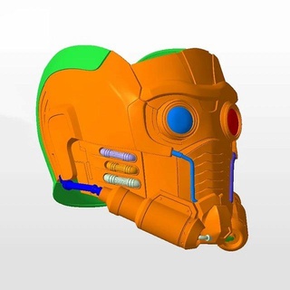 star Kral kask lord veliler gökada 3d yazdırılabilir model robotik Yıldız lordu stl Kostüm oyunu hayret oyunlar oyuncaklar Yenilmezler 3dprint hobi kendin yap helmet 3d print model - Mito3D