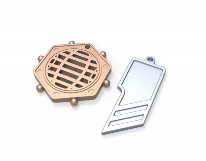 star lord neklaces pendants keychains replica cosplay pendant print printable badge logo emblem discovery cifi gadget prop diy 3d print model - Mito3D