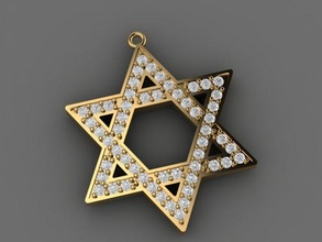 star kolye elmaslar çevrimsiz benzersiz taşlar Kadın kız moda güzel stil tasarım 3d print model - Mito3D