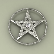 star pendant stl print gold silver cnc prototyping printable jewellery gem 3d jewelry design 3d print model - Mito3D