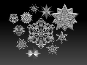 star snowflake stars sun planet snow year christmas holiday poly art sculptures 3d print model - Mito3D