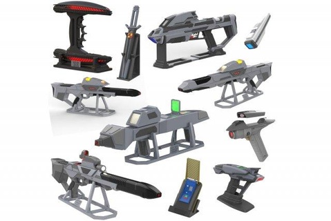 star trek - part 2 11 printable models stl personal use toys toy diy cosplay video game rifle blaster phaser discovery type bundle collection beyind 3d print model - Mito3D