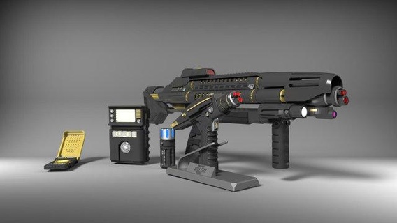star yürüyüş keşif paket fazer tüfek kodlayıcı yazdırılabilir stl Dosyalar 3d Yazdır model oyuncaklar Kostüm oyunu zanaat kendin yap silah tabanca video Lazer yıldız filosu 3d print model - Mito3D