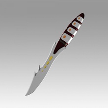 stella trekking impresa tos klingon coltello puntello replica 3d stampa modello in 3dexport oggetti scena stampabile passatempo fai 3d print model - Mito3D