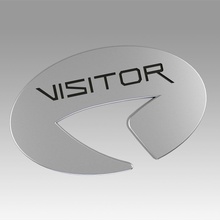 star trek picard starfleet-Besucher-Abzeichen Stern starfleet Besucher - Abzeichen logo hobby diy 3d print model - Mito3D