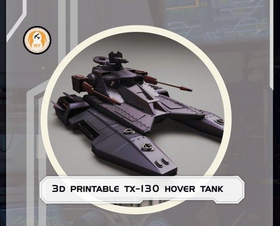 star wars 3d printable tx-130 hover tank board games star-wars star-wars-legion clonetrooper clone-wars hovertanks tanks 3d-print 3d-printable-files 3d-models blender-file gifts board-game vehicles sci-fi 3d print model - Mito3D