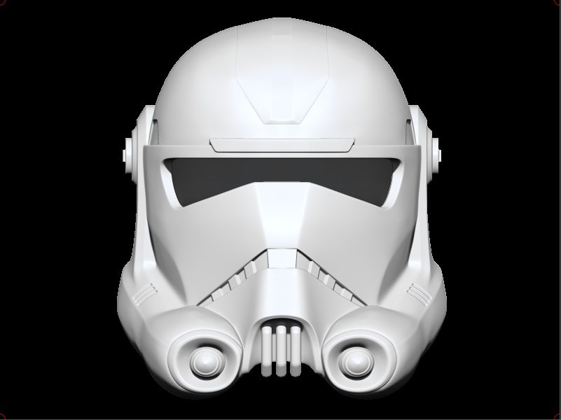 star wars clone force 99 bad batch hunter helmet 3d print model in game accessories 3dexport 3dshophelmet airsoft cosplay 3D print model - Mito3D