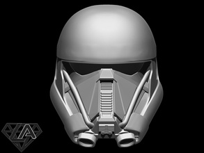 Estrela guerras morte Soldado capacete 3d impressão modelo Jedi darth Vader Guerreiro mascarar airsoft cosplay cavaleiro Preto invasor armaduras brinquedo 3d print model - Mito3D