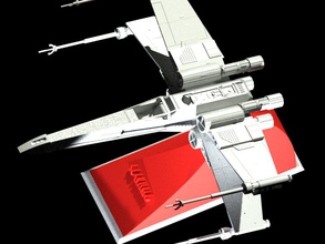 star wars fighter toy removed stand legendary movie -x-wing 3d print model - Mito3D