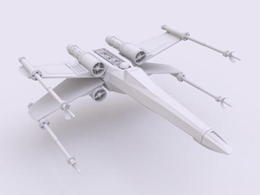 star wars x-wing 3d print model in 3dexport starshipbattle starwars xwing printable 3d print model - Mito3D