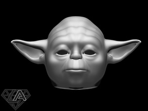 star wars yoda helmet 3d print model in game accessories 3dexport jedi mask airsoft cosplay halloween armor toy armour invader warrior knight trooper 3d print model - Mito3D