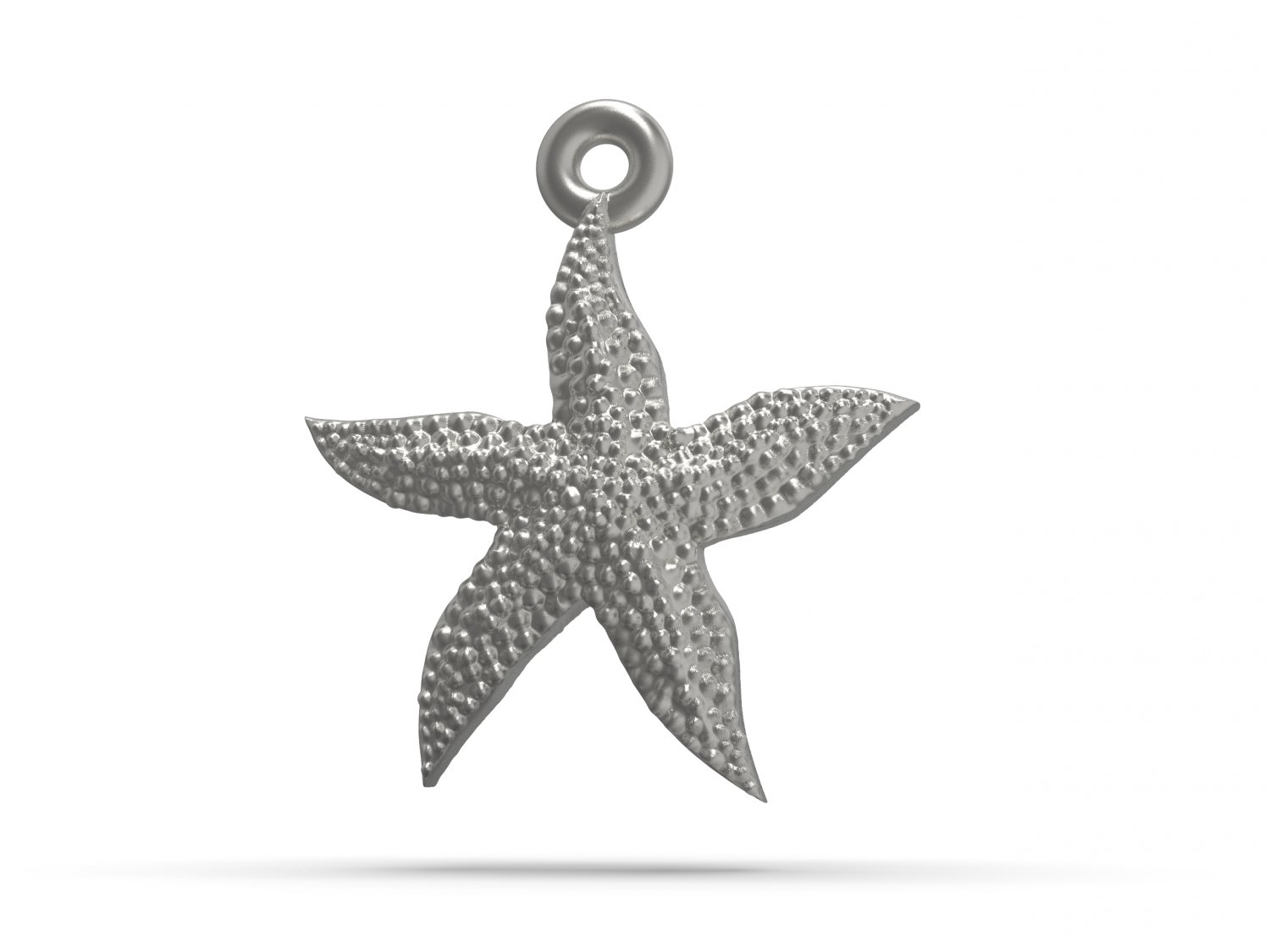 starfish superb pendant gold silver platinum sterling metal metallic steel printable jewelry jewellery jewel beautiful great sea star ocean medallion 3D print model - Mito3D