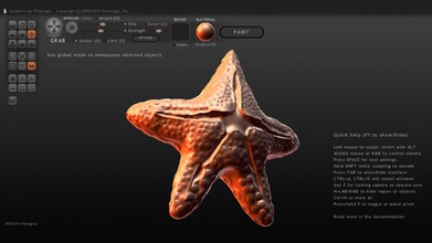 starfish 3d model obj 3d print model - Mito3D