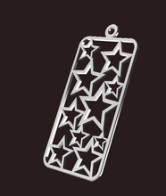 étoiles stl bijoux pendentifs d'argent de la conception 3d print model - Mito3D