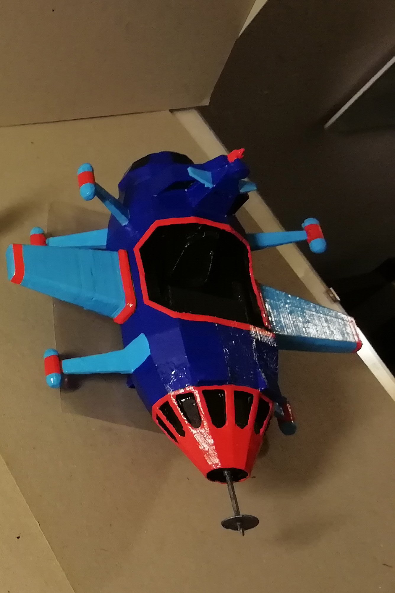starzinger nave stellare blu 3d stampa modello in 3dexport chopper 3D print model - Mito3D