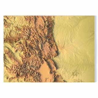 Colorado stl terreno Uniti d'America nazione carta geografica America arte 3d print model - Mito3D