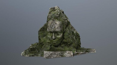 statue mount mountain face sculpture 3d print model - Mito3D