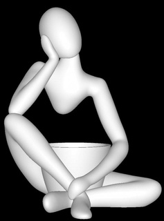 statue decor 3d print model - Mito3D
