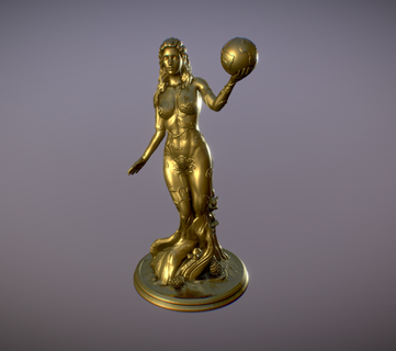 heykel tanrıça Gaia gea anne Dünya Estatua Sanat heykeller doğa heykelcik bronz pagan dekor wiccan altar manevi hediye 3d print model - Mito3D
