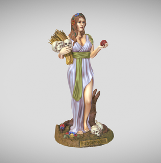 heykel Yunan tanrıça Persephone 3d baskı boyama yazdırılabilir 3dprint 3d print model - Mito3D